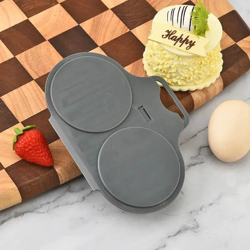Grey Egg Poacher, Easy-Clean Microwave Egg Boiler Poacher, 2 Cavity Nonstick Poached Egg Maker With Lid, Egg Cooker, Double Drain Poached Cups Dining Specialty Cookware